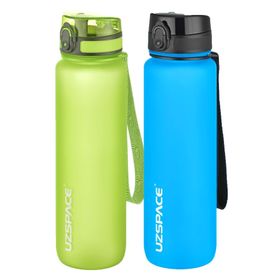 Uzspace 2'li 1000 ml Fiftyfifty Turkuaz - Yeşil Tritan Matara Seti