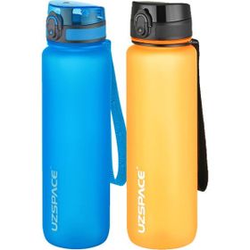 Uzspace 2'li 1000 ml Fiftyfifty Turuncu - Mavi Tritan Matara Seti