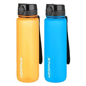 Uzspace 2'li 1000 ml Fiftyfifty Turuncu - Turkuaz Tritan Matara Seti