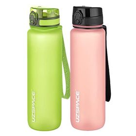 Uzspace 2'li 1000 ml Fiftyfifty Yeşil - Pudra Tritan Matara Seti
