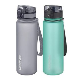 Uzspace 2'li 500 ml FiftyFifty Gri - Koyu Mavi Tritan Matara Seti