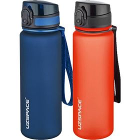 Uzspace 2'li 500 ml FiftyFifty Kırmızı-Lacivert Tritan Matara Seti