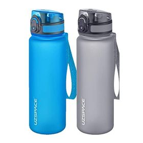 Uzspace 2'li 500 ml FiftyFifty Mavi-Gri Tritan Matara Seti