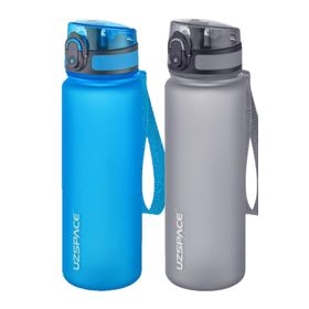 Uzspace 2'li 500 ml FiftyFifty Mavi-Gri Tritan Matara Seti
