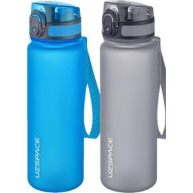 Uzspace 2'li 500 ml FiftyFifty Mavi-Gri Tritan Matara Seti