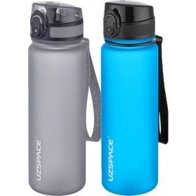 Uzspace 2'li 500 ml FiftyFifty Mavi-Gri Tritan Matara Seti