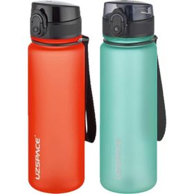 Uzspace 2'li 500 ml FiftyFifty Mavi - Kırmızı Tritan Matara Seti
