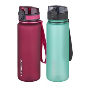 Uzspace 2'li 500 ml FiftyFifty Mavi - Kırmızı Tritan Matara Seti