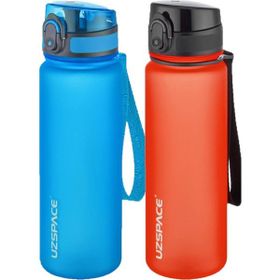 Uzspace 2'li 500 ml FiftyFifty Mavi - Kırmızı Tritan Matara Seti