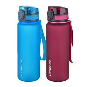 Uzspace 2'li 500 ml FiftyFifty Mavi - Kırmızı Tritan Matara Seti