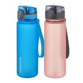 Uzspace 2'li 500 ml FiftyFifty Mavi-Pudra Tritan Matara Seti
