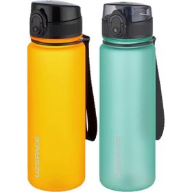 Uzspace 2'li 500 ml FiftyFifty Mavi-Turuncu Tritan Matara Seti