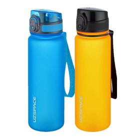Uzspace 2'li 500 ml FiftyFifty Mavi-Turuncu Tritan Matara Seti