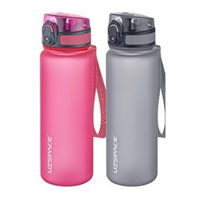 Uzspace 2'li 500 ml FiftyFifty Pembe-Gri Tritan Matara Seti
