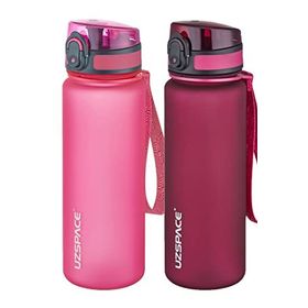 Uzspace 2'li 500 ml FiftyFifty Pembe - Kırmızı Tritan Matara Seti