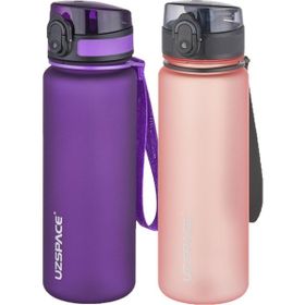 Uzspace 2'li 500 ml FiftyFifty Pembe - Mor Tritan Matara Seti