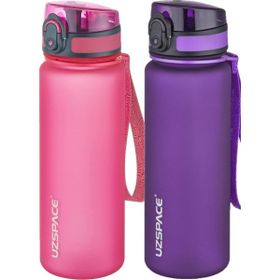Uzspace 2'li 500 ml FiftyFifty Pembe - Mor Tritan Matara Seti