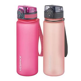 Uzspace 2'li 500 ml FiftyFifty Pembe-Pudra Tritan Matara Seti