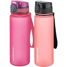 Uzspace 2'li 500 ml FiftyFifty Pembe-Pudra Tritan Matara Seti