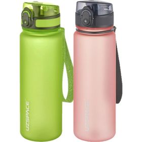 Uzspace 2'li 500 ml FiftyFifty Yeşil-Pudra Tritan Matara Seti
