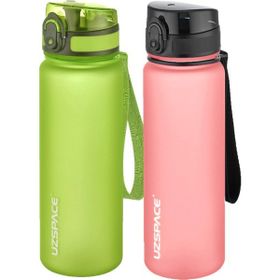 Uzspace 2'li 500 ml FiftyFifty Yeşil-Pudra Tritan Matara Seti
