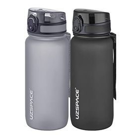 Uzspace 2'li 650 ml Fiftyfifty Gri - Siyah Tritan Matara Seti