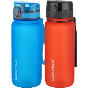 Uzspace 2'li 650 ml Fiftyfifty Kırmızı - Mavi Tritan Matara Seti