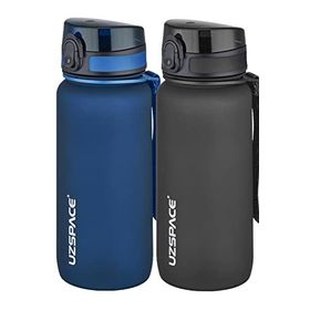 Uzspace 2'li 650 ml Fiftyfifty Lacivert - Siyah Tritan Matara Seti