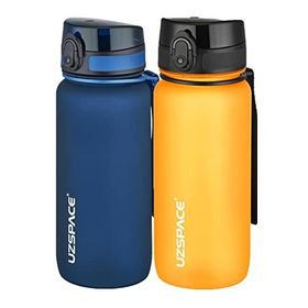 Uzspace 2'li 650 ml Fiftyfifty Lacivert - Turuncu Tritan Matara Seti