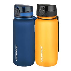 Uzspace 2'li 650 ml Fiftyfifty Lacivert - Turuncu Tritan Matara Seti