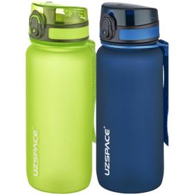 Uzspace 2'li 650 ml Fiftyfifty Lacivert - Yeşil Tritan Matara Seti