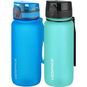 Uzspace 2'li 650 ml Fiftyfifty Mavi - Açık Mavi Tritan Matara Seti