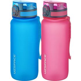 Uzspace 2'li 650 ml Fiftyfifty Mavi - Pembe Tritan Matara Seti