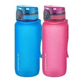 Uzspace 2'li 650 ml Fiftyfifty Mavi - Pembe Tritan Matara Seti