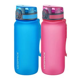Uzspace 2'li 650 ml Fiftyfifty Mavi - Pembe Tritan Matara Seti