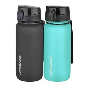 Uzspace 2'li 650 ml Fiftyfifty Mavi - Siyah Tritan Matara Seti