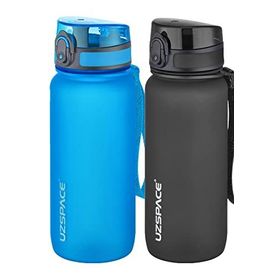 Uzspace 2'li 650 ml Fiftyfifty Mavi - Siyah Tritan Matara Seti