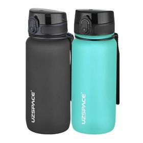 Uzspace 2'li 650 ml Fiftyfifty Mavi - Siyah Tritan Matara Seti
