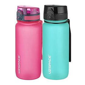 Uzspace 2'li 650 ml Fiftyfifty Pembe - Koyu Mavi Tritan Matara Seti
