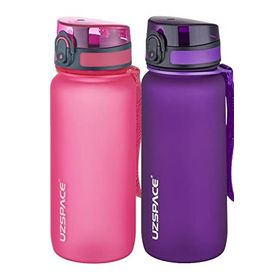 Uzspace 2'li 650 ml Fiftyfifty Pembe - Mor Tritan Matara Seti