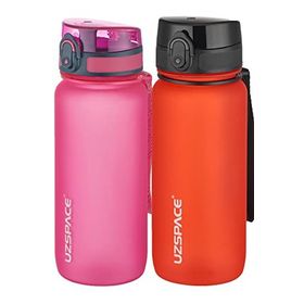 Uzspace 2'li 650 ml Fiftyfifty Pembe - Siyah Tritan Matara Seti