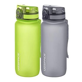 Uzspace 2'li 650 ml Fiftyfifty Yeşil - Gri Tritan Matara Seti