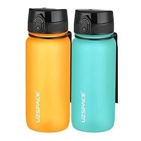 Uzspace 2'li 650 ml FiftyfiftyTuruncu - Mavi Tritan Matara Seti