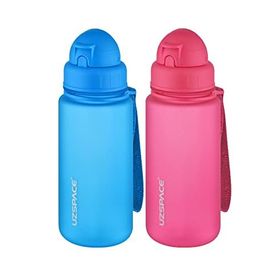 Uzspace 2'li Pipetli 400 ml Fiftyfifty Mavi Pembe Tritan Matara Seti