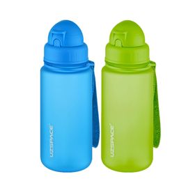 Uzspace 2'li Pipetli 400 ml Fiftyfifty Mavi Yeşil Tritan Matara Seti