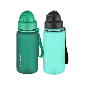 Uzspace 2'li Pipetli 400 ml Fiftyfifty Mavi Yeşil Tritan Matara Seti