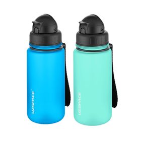 Uzspace 2'li Pipetli 400 ml Fiftyfifty Turkuaz Mavi Tritan Matara Seti