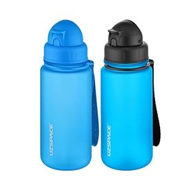 Uzspace 2'li Pipetli 400 ml Fiftyfifty Turkuaz Mavi Tritan Matara Seti