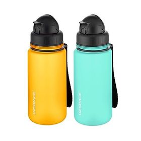 Uzspace 2'li Pipetli 400 ml Fiftyfifty Turuncu Mavi Tritan Matara Seti