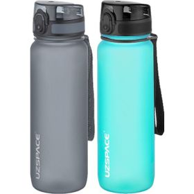 Uzspace 2'li Tritan 800 ml Fiftyfifty Gri - Koyu Mavi Matara Seti